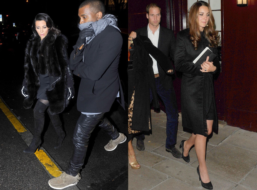 Black Beauties From Kim Kardashian S And Kate Middleton S Pregnancy Styles E News