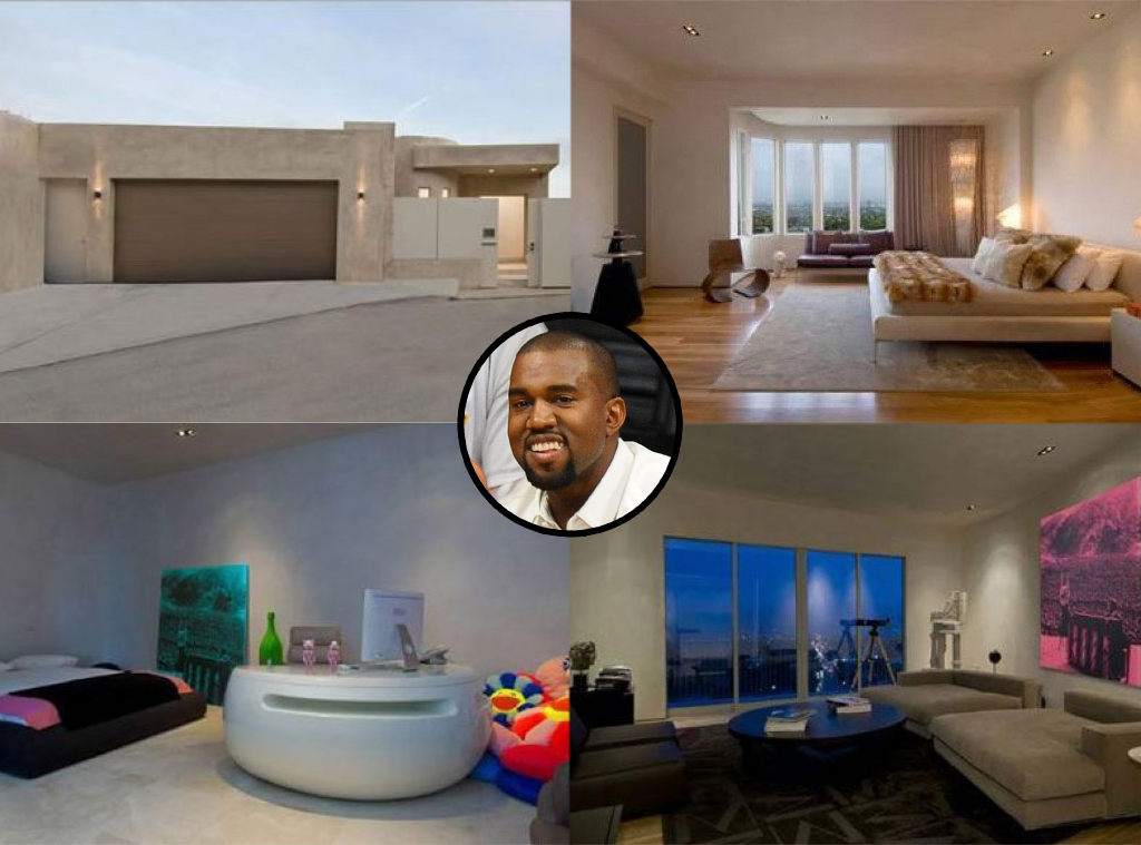 Kanye West's Hollywood Hills Bachelor Pad Sells for 2.95 Million E