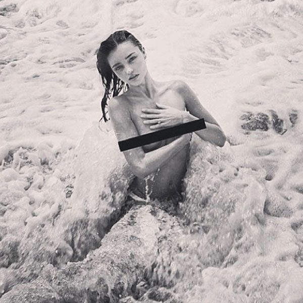 Topless Miranda Kerr Makes Waves With Sexy Instagram Pic