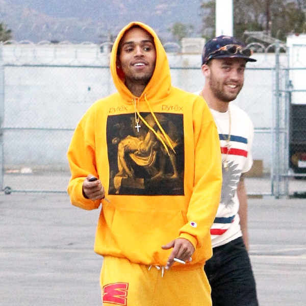 Chris brown hot sale yellow hoodie