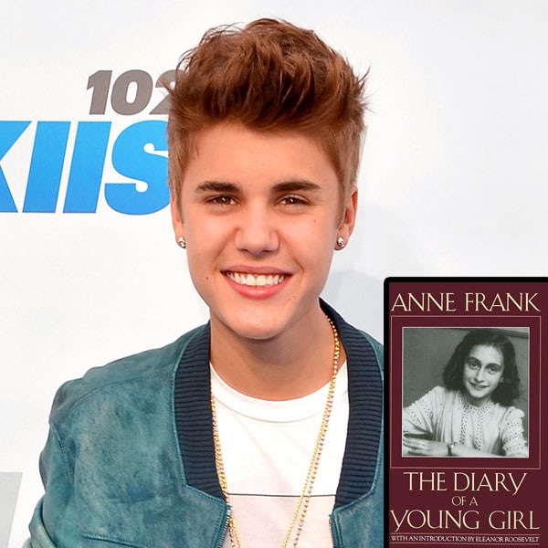 Justin Bieber, Diary of Anne Frank