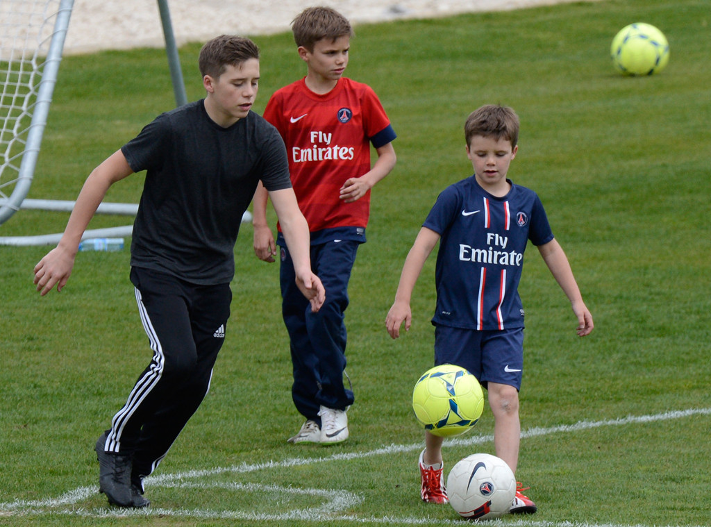 Brooklyn Beckham, Romeo Beckham, Cruz Beckham
