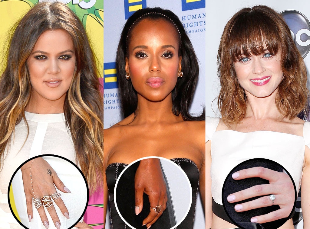 Nude Nails, Khloe Kardashian, Kerry Washington, Alexis Bledel