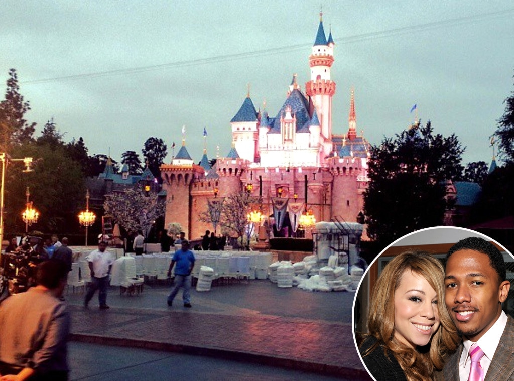 DisneyLand Castle, Mariah Carey, Nick Cannon