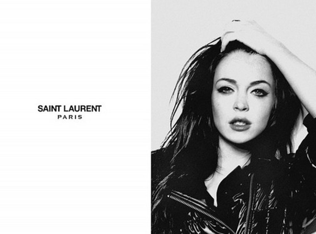 Lindsay Lohan, Fake Saint Laurent Ad