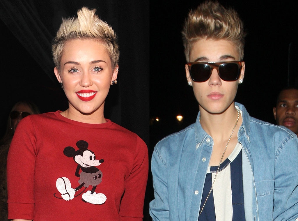 Miley Cyrus, Justin Bieber