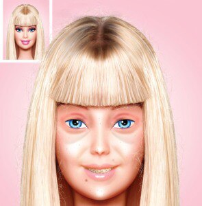 barbie que se maquilla