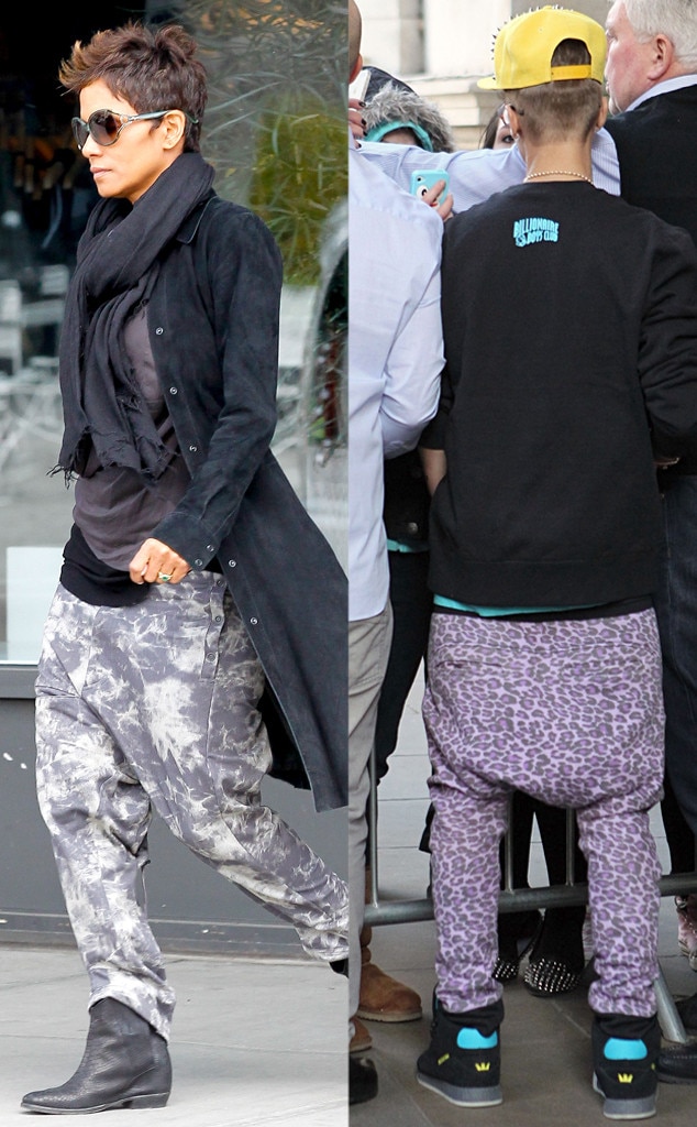 Justin Bieber and Hailey Bieber wear baggy trousers while out in the city.  Featuring: Justin Bieber