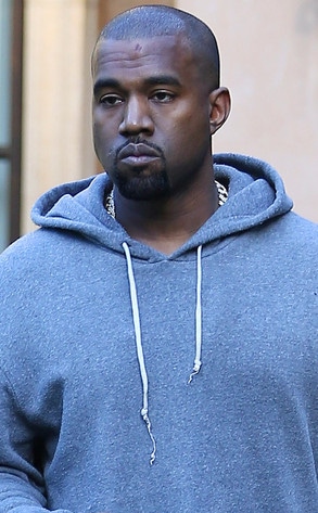 Kanye West Sporting Bump on Forehead After Run-in With Street Sign | E ...