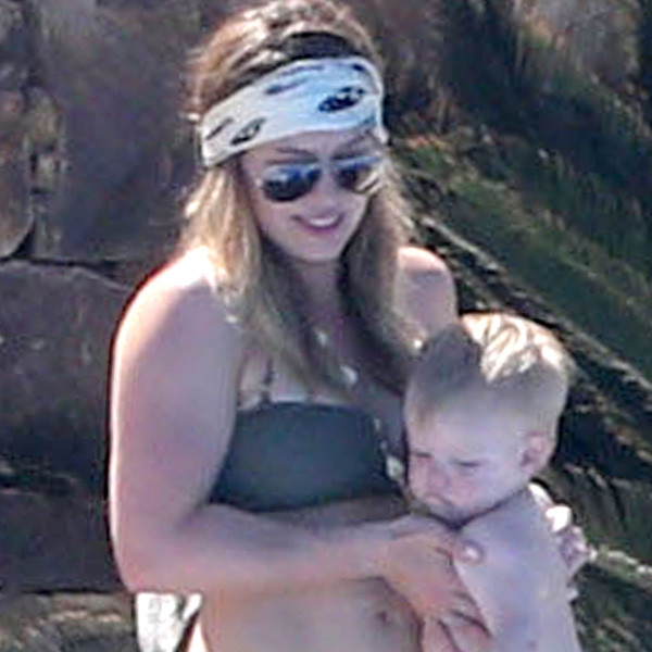 Hilary Duff Flaunts Bikini Body With Son Luca in Mexico