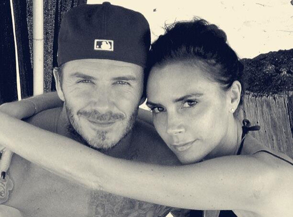 David Beckham, Victoria Beckham, Twit Pic