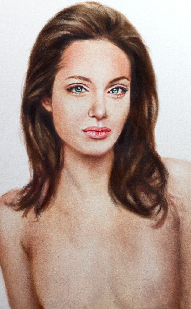 Angelina's Post-Mastectomy Topless Portrait Up for Auction
