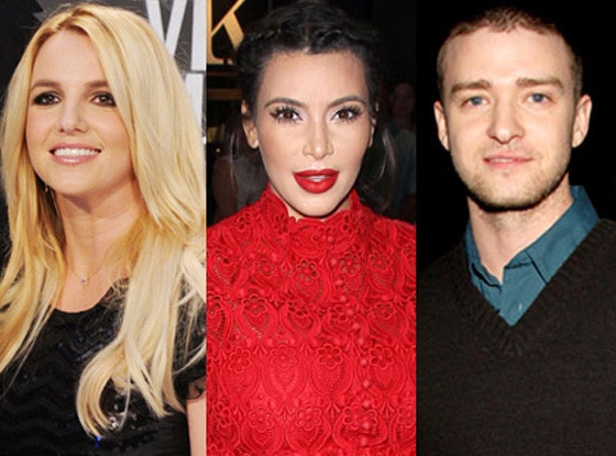 Kim Kardashian, Justin Timberlake, Britney Spears