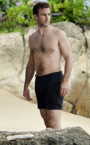 James Van Der Beek from Celebrities Escape to the Barbados Beaches E