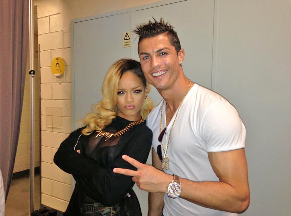 Rihanna, Cristiano Ronaldo, Facebook