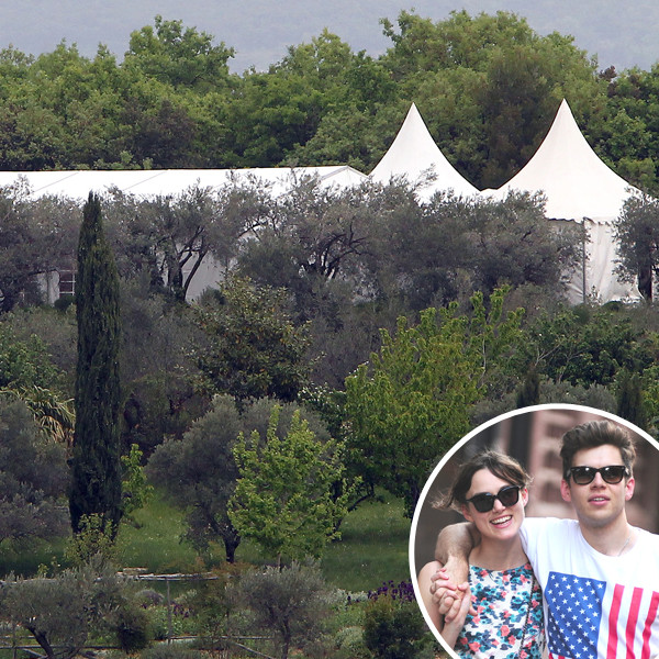 Keira Knightley's Wedding Prep: Tents & Guests Spotted in France - E