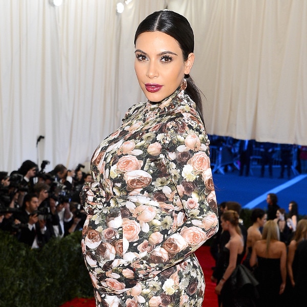 Kim kardashian pregnant met gala best sale