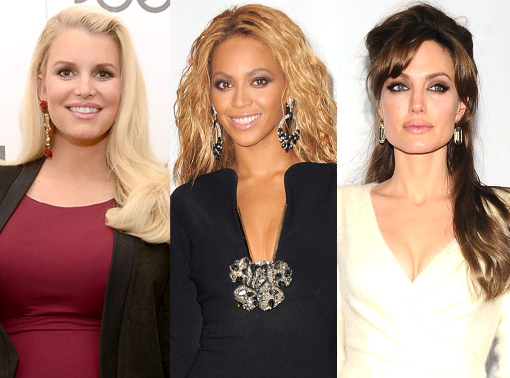 Jessica Simpson, Beyonce, Angelina Jolie