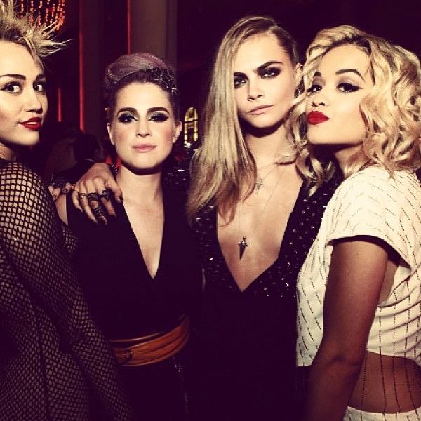 Miley Cyrus, Kelly Osbourne, Rita Ora, Cara D., Instagram