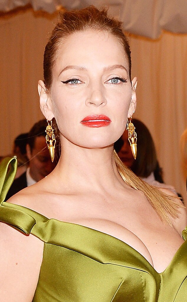 Uma Thurman From Beauty Police 2013 Met Gala