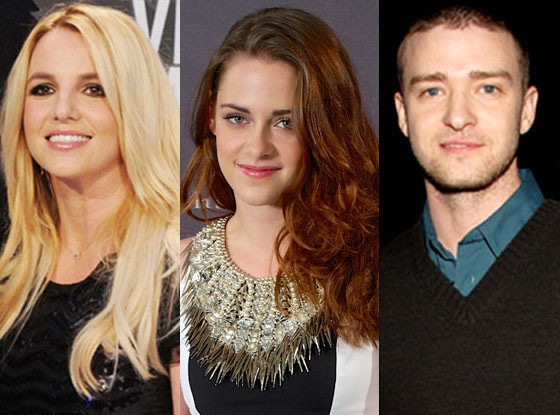 Kristen Stewart, Justin Timberlake, Britney Spears