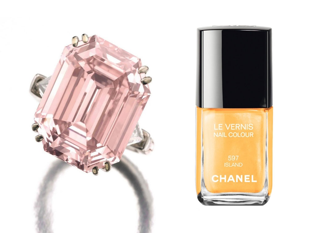 Pink Diamond from Engagement RingNail Polish Combos E! News
