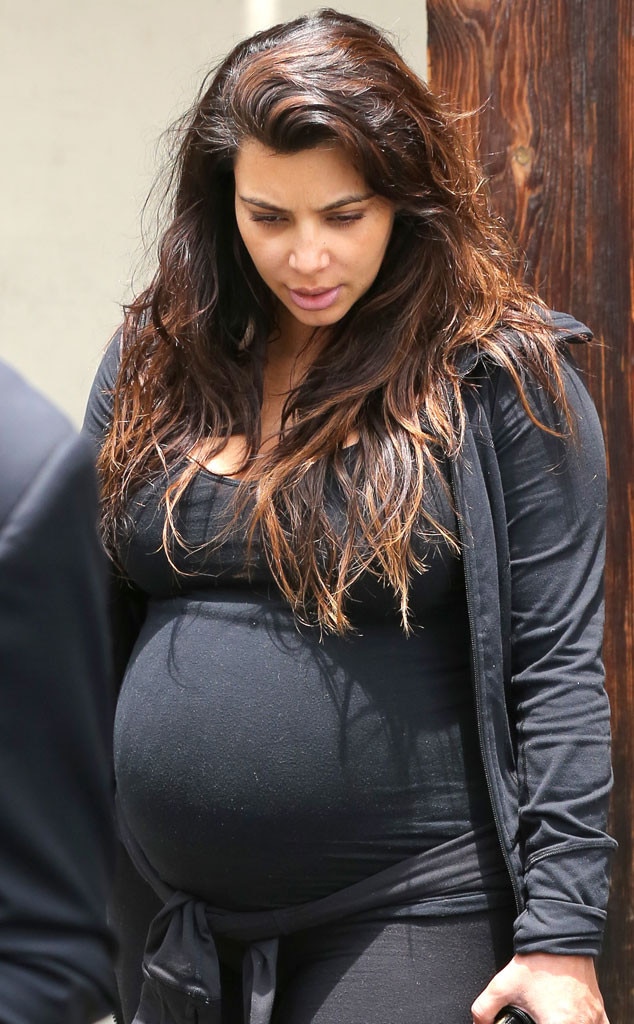 Fresh Face From Kim Kardashian's Baby Bump Pics | E! News