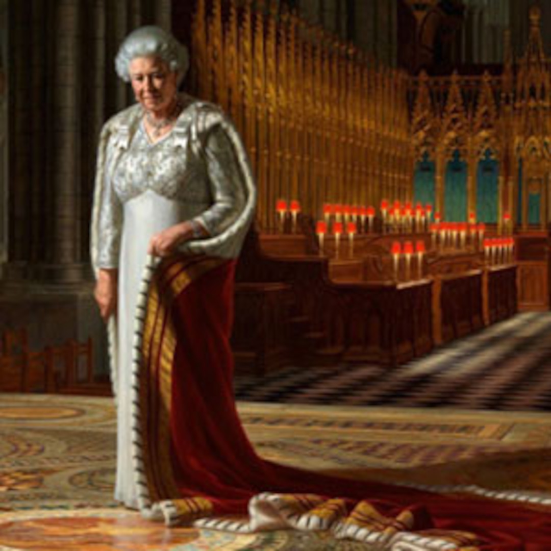 queen elizabeth portrait spray painted by visitor e queen elizabeth portrait spray painted by visitor e