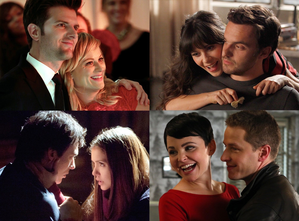 TV Couples, Parks & Rec, New Girl, Vampire Diaries, Once Upon a Time