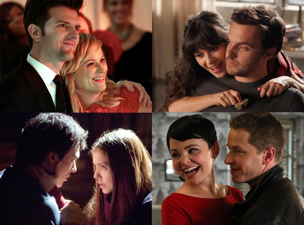 TV Couples, Parks & Rec, New Girl, Vampire Diaries, Once Upon a Time