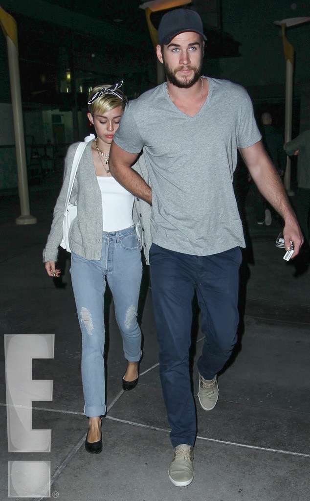 Cute Couple from Miley Cyrus & Liam Hemsworth's Movie Date | E! News