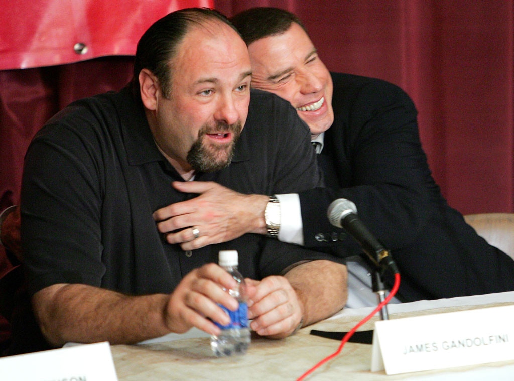 Hugging It Out from James Gandolfini His Life in Pictures E! News