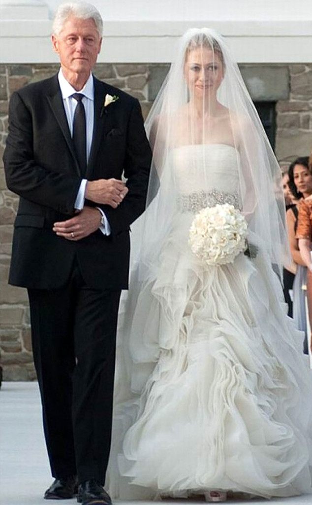 Chelsea Clinton from Famous Brides in Vera Wang Wedding Gowns | E! News