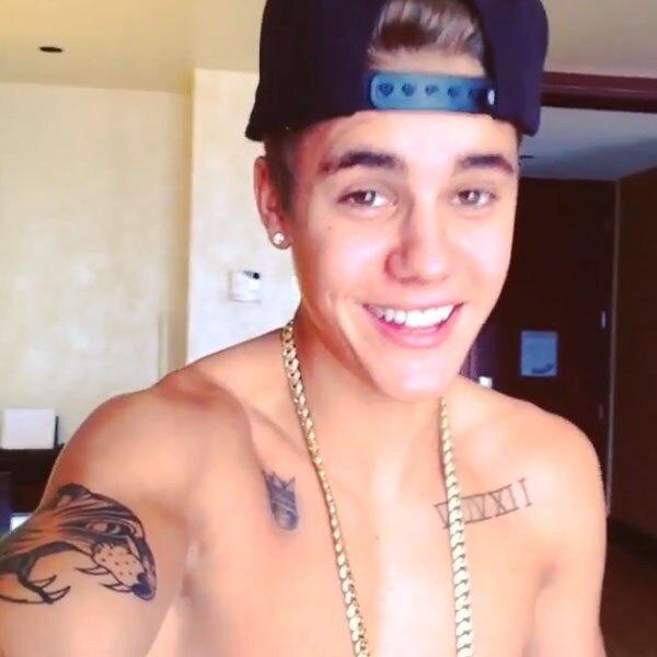 Watch Justin Bieber's First Instagram Video (He's Shirtless, Of Course