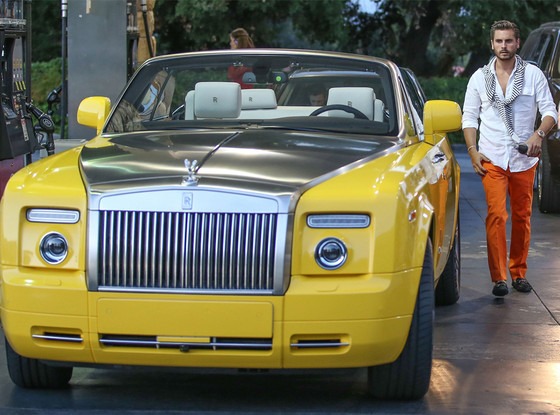 Scott Disick's New Yellow Rolls Royce—See the Pic! | E ...