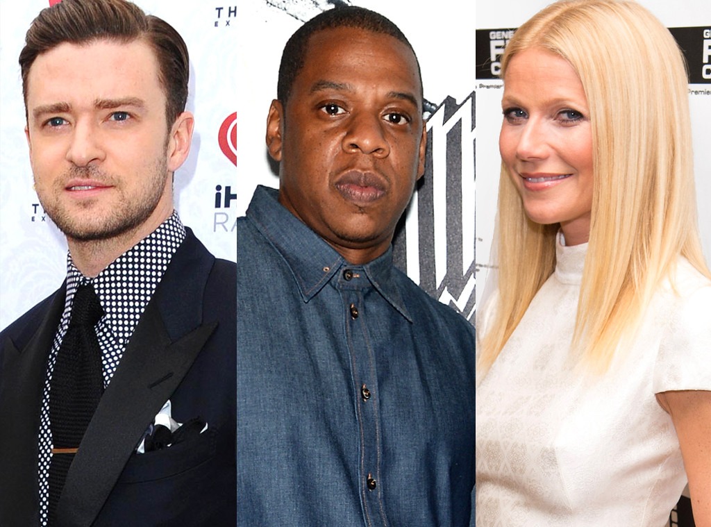 Justin Timberlake, Jay-Z, Gwyneth Paltrow