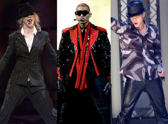 Britney Spears, Chris Brown, Justin Timberlake, Michael Jackson