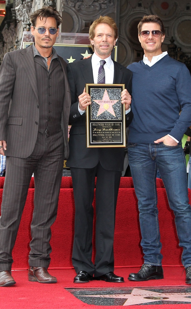 Johnny Depp, Jerry Bruckheimer, Tom Cruise