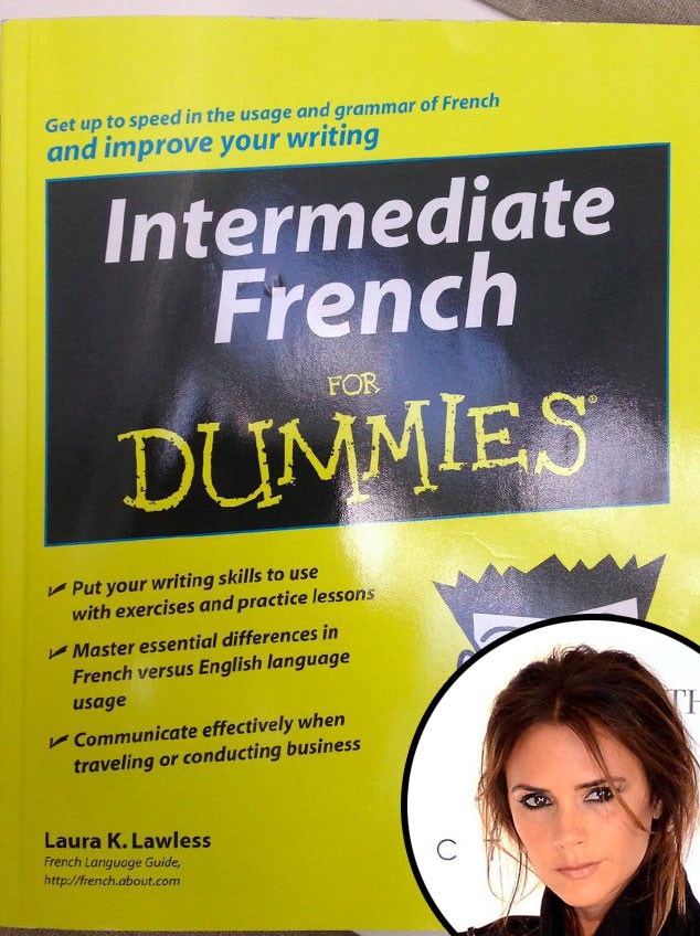 Victoria Beckham, Intermediate French for Dummies, Twit Pic