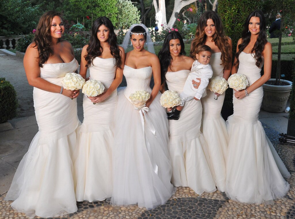 Kim Kardashian Wore a Vintage Wedding Dress to Diddy's 50th | POPSUGAR  Fashion UK