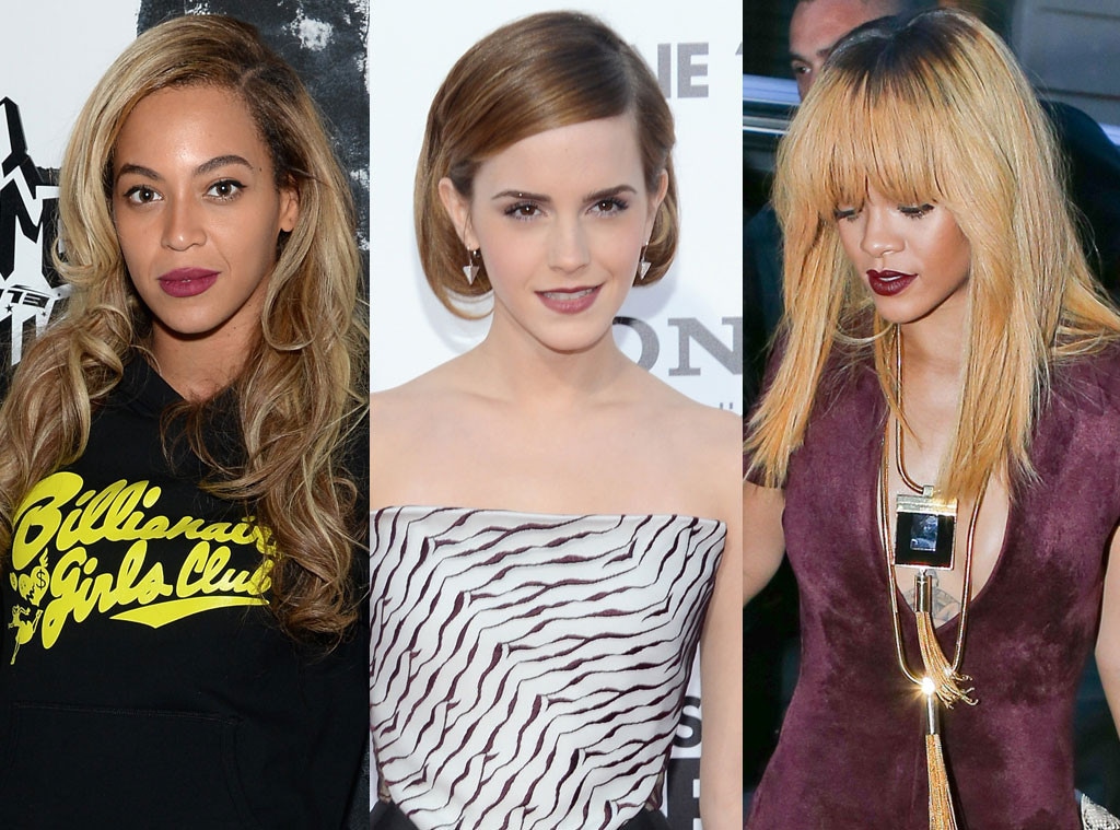 Beyonce, Rihanna, Emma Watson