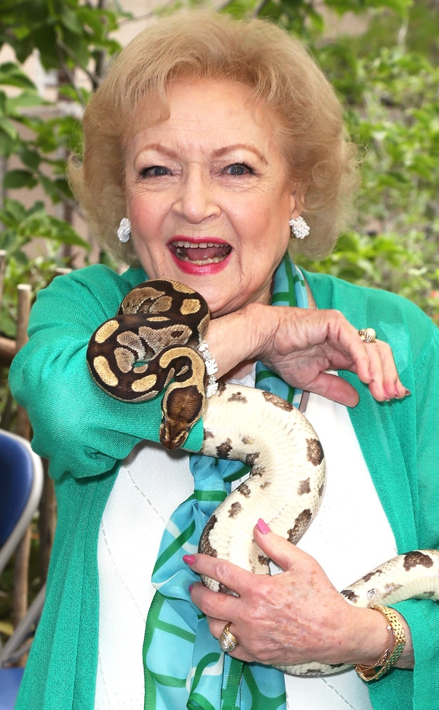 Betty White, Snake, Celebrity Pet Advocates