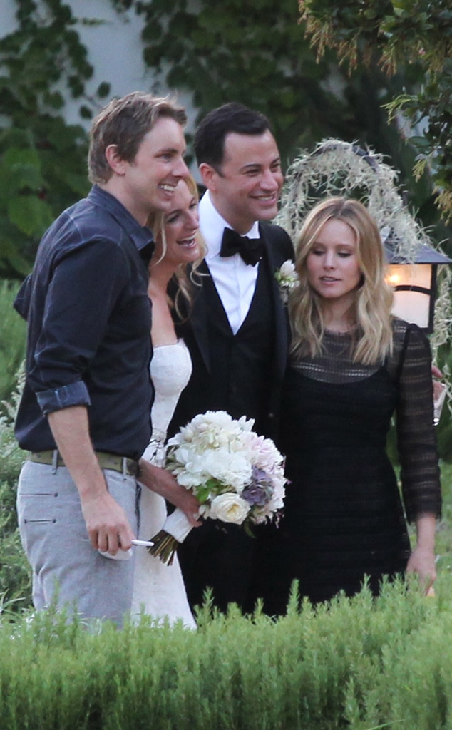 Dax Shepard and Kristen Bell, Jimmy Kimmel, Molly McNearney, Kimmel Wedding