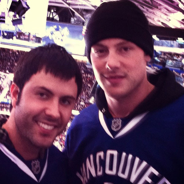 Vancouver Canucks - Is this Cory Monteith we see? [Image courtesy