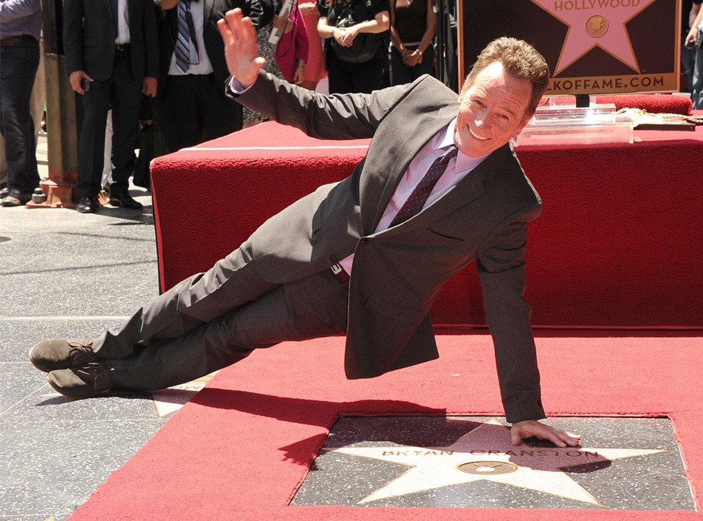 Bryan Cranston From Celebs With Their Hollywood Walk Of Fame Stars E