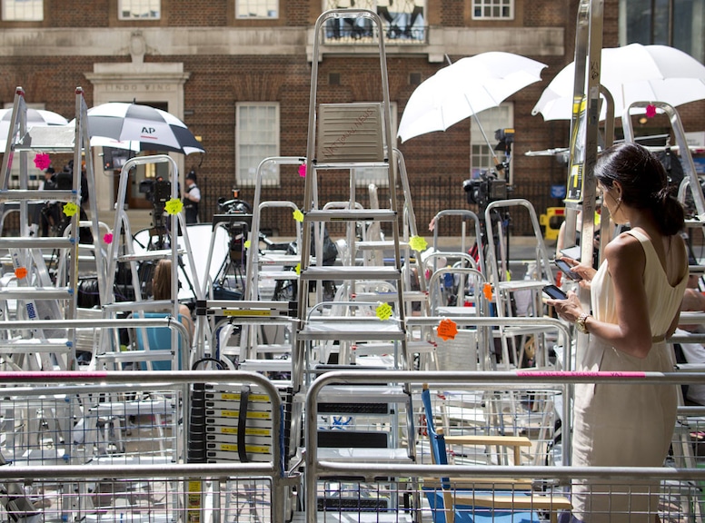 Media Frenzy, St. Marys, Lindo Wing, Prince William, Duchess Catherine, Kate Middleton