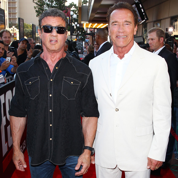 Sly & Arnold Talk Rivalry - E! Online