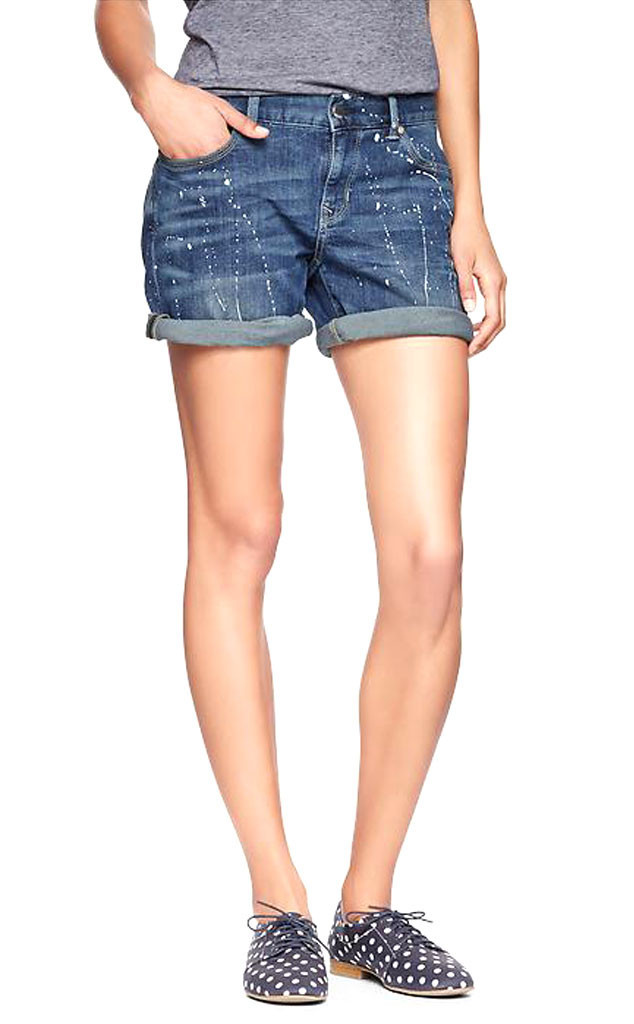 gap high waisted denim shorts
