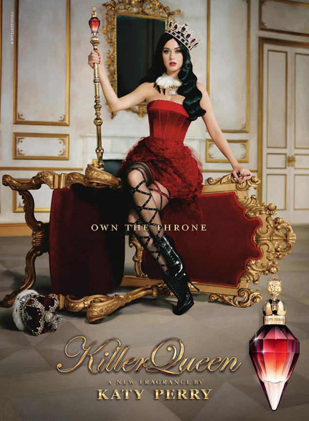 katy perry red dress photoshoot