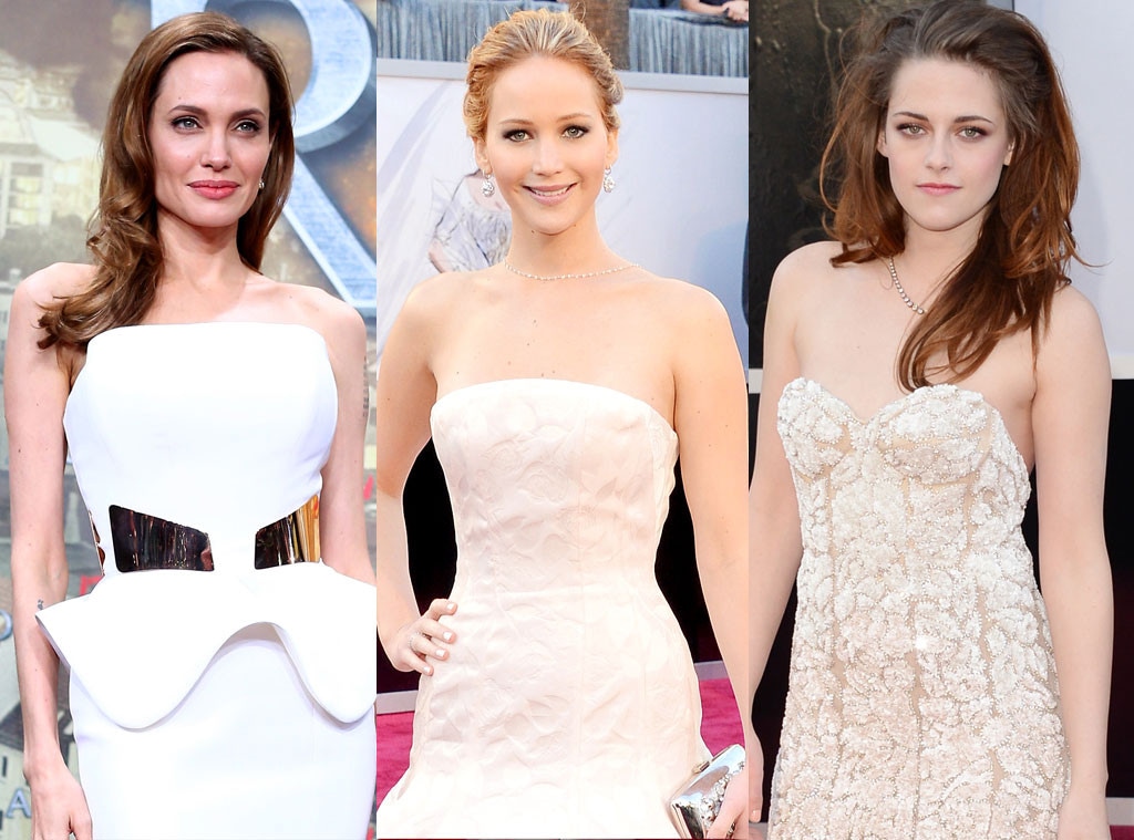 Angelina Jolie, Jennifer Lawrence, Kristen Stewart 
